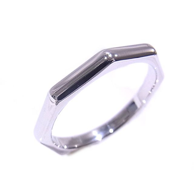 女性に人気! BVLGARI - ブルガリ オクタゴナルリング 指輪 750 18K WG
