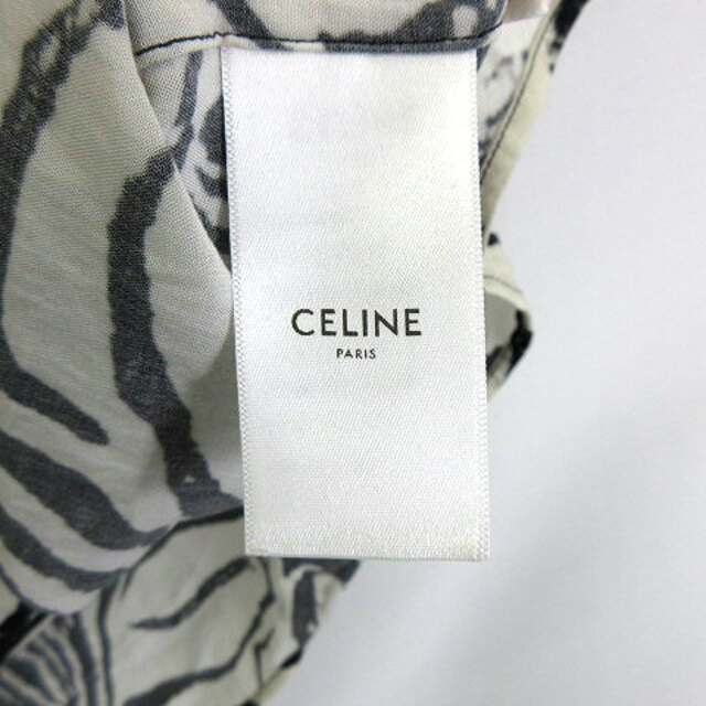 celine(セリーヌ)のCELINE 2C517346Q ゼブラ プリント レーヨン シャツ 半袖 39 メンズのトップス(ポロシャツ)の商品写真