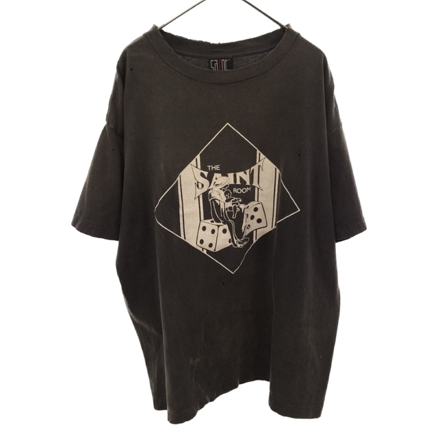 SAINT MICHAEL セントマイケル 22AW ×SHERMER ACADEMY SA SS TEE / SAINT ROOM シャーマーアカデミー ROOM ショートスリーブTシャツ SM-A22-0000-056 ブラック