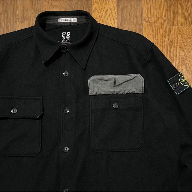 STONE ISLAND - 激レア!90's STONE ISLAND “WOOL OVERSHIRT” の STONE ISLAND - 激レア!90's STONE ISLAND “WOOL OVERSHIRT” の