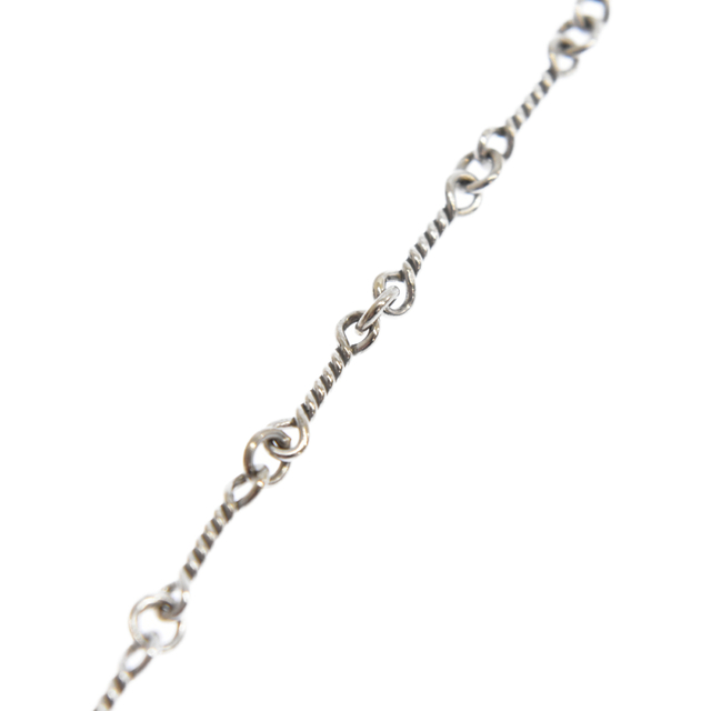 CHROME HEARTS クロムハーツ 18KWG NECKCHAIN T/ツイストチェーン 18inch ホワイトゴールドネックレス 2