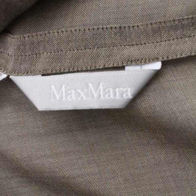 Max Mara(マックスマーラ)のマックスマーラ テーラードジャケット 背抜き シングル 1B リネン M 茶 レディースのジャケット/アウター(その他)の商品写真