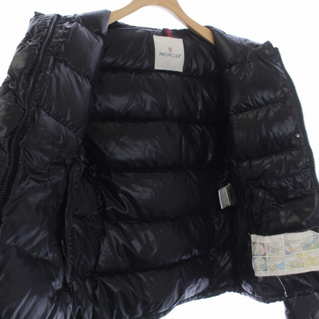 MONCLER(モンクレール)のモンクレール CLAIRE ダウンジャケット ワッペン 0 XS 黒 46313 レディースのジャケット/アウター(ダウンジャケット)の商品写真