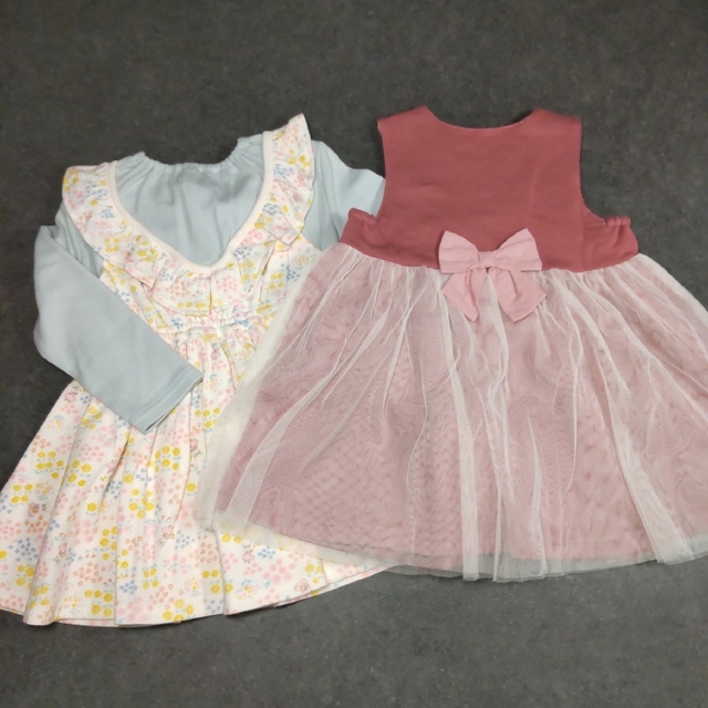 coeur a coeur(クーラクール)のクーラクール　ワンピース2枚セット　90 キッズ/ベビー/マタニティのキッズ服女の子用(90cm~)(ワンピース)の商品写真