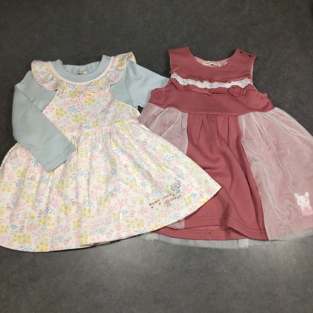 coeur a coeur(クーラクール)のクーラクール　ワンピース2枚セット　90 キッズ/ベビー/マタニティのキッズ服女の子用(90cm~)(ワンピース)の商品写真