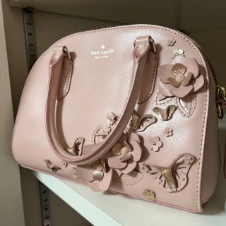 ケイトスペードニューヨーク(kate spade new york)のケイトスペード バック 立体お花 (中古美品)(ショルダーバッグ)