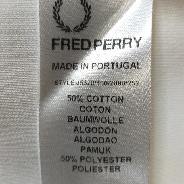 FRED PERRY(フレッドペリー)の【激レア】フレッドペリー3XL トラックジャケット オレンジ 橙 白 ホワイト メンズのトップス(ジャージ)の商品写真