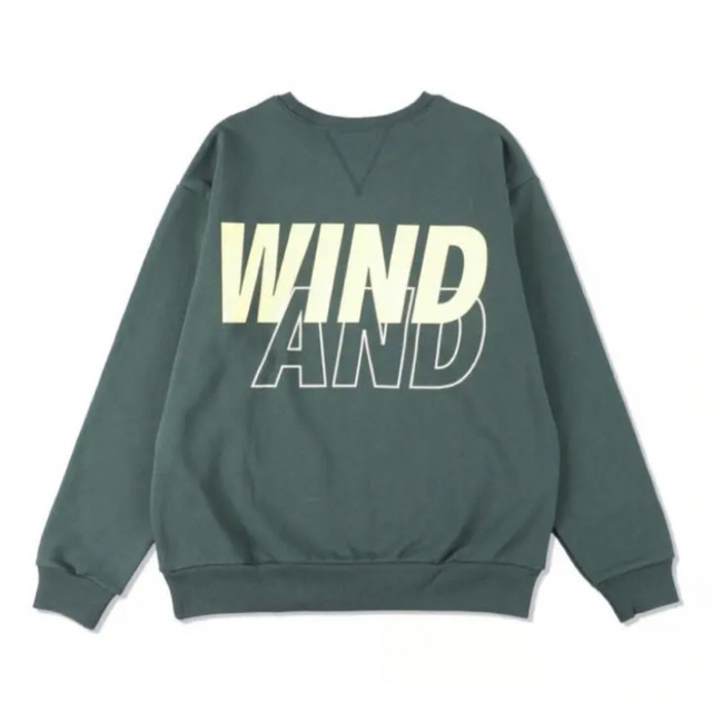 WIND AND SEA Crew neck Green XLサイズ