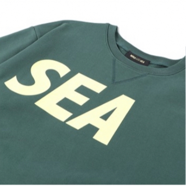 WIND AND SEA(ウィンダンシー)のWIND AND SEA Crew neck Green XLサイズ メンズのトップス(スウェット)の商品写真