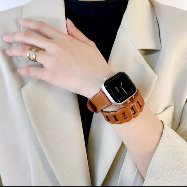 美品 エルメス アップルウォッチ グルメット・ドゥブルトゥールレザー