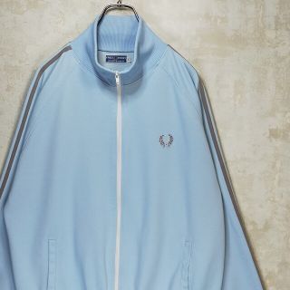【激レア】くすみ系 フレッドペリー 2XL トラックジャケット ブルー