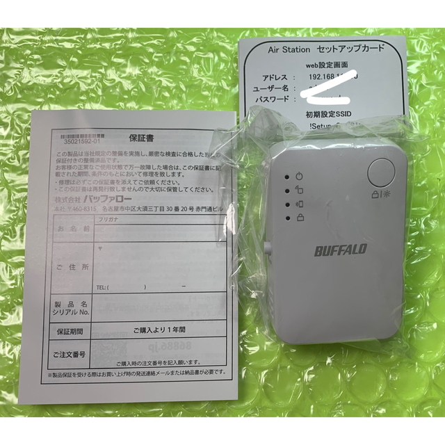 Buffalo(バッファロー)の美品【Wi-Fi中継機　866+300Mbps】WEX-1166DHPS エンタメ/ホビーのエンタメ その他(その他)の商品写真