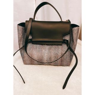 セリーヌ(celine)のセリーヌ　ベルトバッグ（日本未入荷パイソン）(トートバッグ)