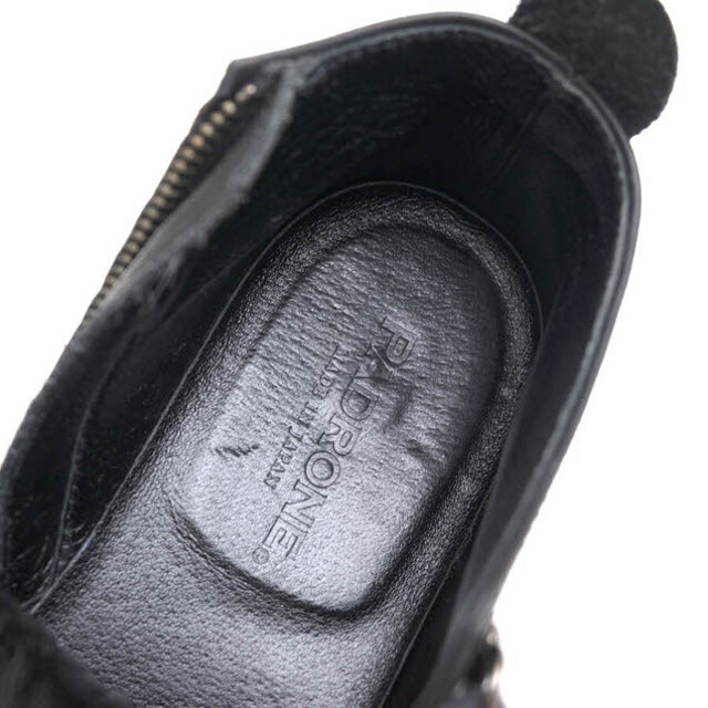 パドローネ／PADRONE マウンテンブーツ トレッキングブーツ シューズ 靴 メンズ 男性 男性用レザー 革 本革 ブラック 黒  PU7358-1226-16C SHORT TREKKING BOOTS BENITO V 3M SCOTCHGARD Vibramソール サイドジップ