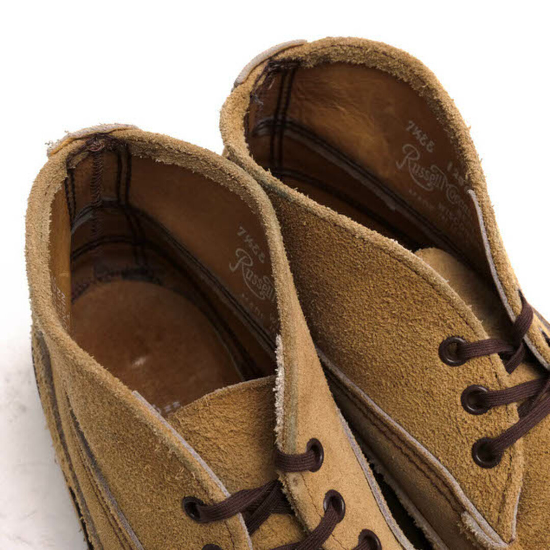 RUSSELL MOCCASIN(ラッセルモカシン)のラッセルモカシン／Russell Moccasin チャッカブーツ シューズ 靴 メンズ 男性 男性用スエード スウェード レザー 革 本革 ベージュ  スポーティングクレイチャッカ SPORTING CLAYS CHUKKA BOOTS フレックスソール  モカシン Vibramソール 定番 メンズの靴/シューズ(スリッポン/モカシン)の商品写真