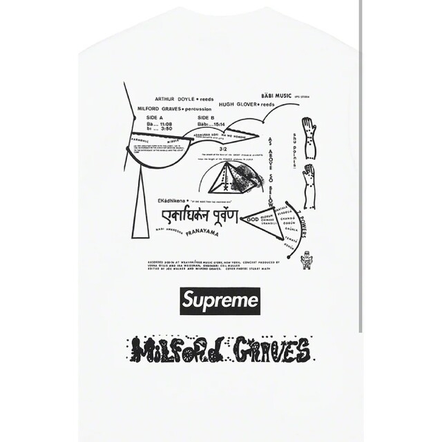 Supreme Milford Graves Tee XXLWhiteSIZE