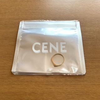 エテ(ete)の新品未使用♡ CENE 13号 ナロースクエアリング ゴールド(リング(指輪))