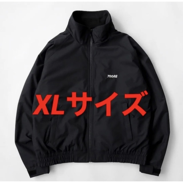 ジャケット/アウターXL 700FILL Logo 刺繍 Shelled Zip-Up Jacket