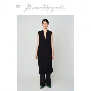 マメ(mame)の【Mame】Deep Neck Sleeveless Dress(ロングワンピース/マキシワンピース)