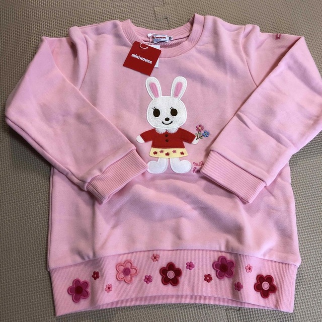 mikihouse(ミキハウス)のミキハウスキッズ　トレーナー120センチ キッズ/ベビー/マタニティのキッズ服女の子用(90cm~)(Tシャツ/カットソー)の商品写真