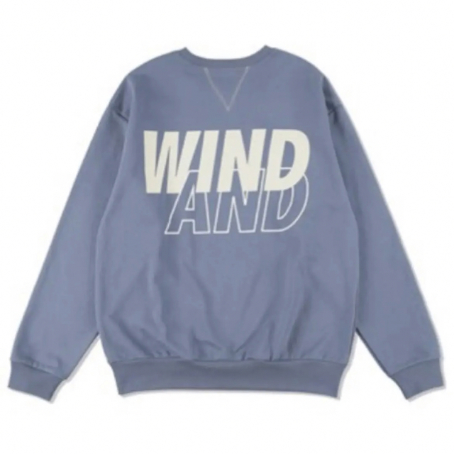 WIND AND SEA ダメージ クルーネック ネイビー XL