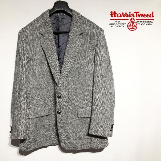 Harris Tweed ハリスツイード ヘリンボーン テーラードジャケット