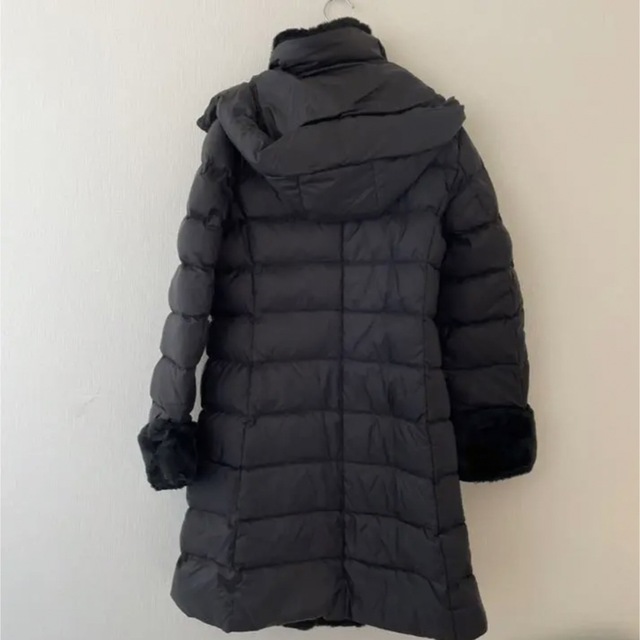 美品 ballsey ボールジー タフタファーコンビライト ダウンコート 黒