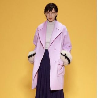 グレースコンチネンタル フォックス ハーフ ピーコート ファー ダイアグラム