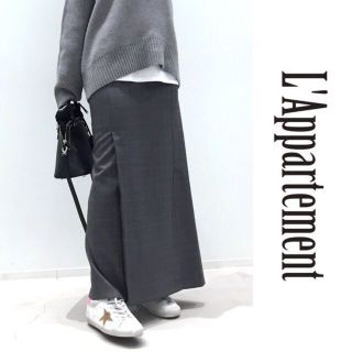 アパルトモンドゥーズィエムクラス(L'Appartement DEUXIEME CLASSE)のL'Appartement CHECK SLIT スカート 定価46,200円(ロングスカート)