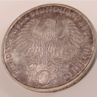 【専用】ドイツ　鷲の銀貨　パープル（紫）トーン(貨幣)