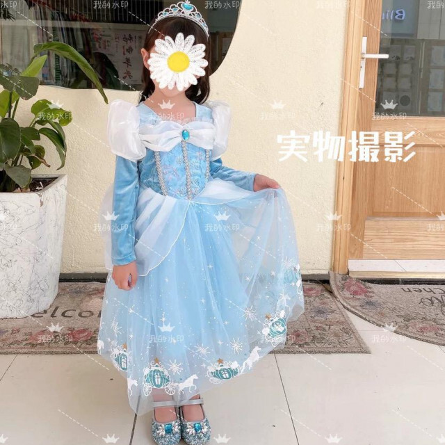 Disney 140cm シンデレラドレス 長袖 ディズニー プリンセス 仮装 ハロウィンの通販 By Jmsy Select ディズニー ならラクマ