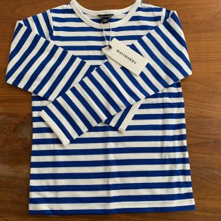 マリメッコ(marimekko)のmarimekko  キッズ　長袖　ボーダー　116-6Y(Tシャツ/カットソー)