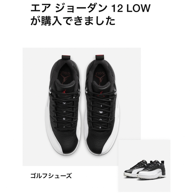 Jordan Brand（NIKE）(ジョーダン)のNike Air Jordan 12 Low Golf Playoffs 26㎝ スポーツ/アウトドアのゴルフ(シューズ)の商品写真