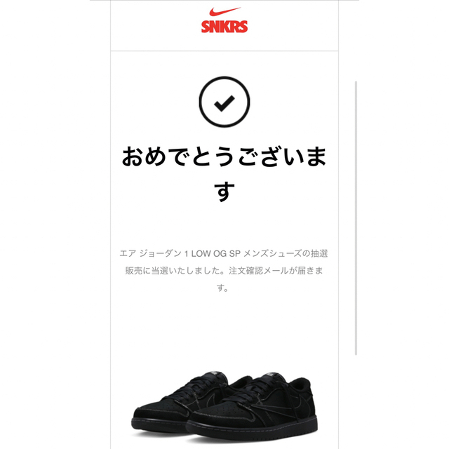 NIKE(ナイキ)のNIKE Air Jordan 1 Low × Travis Scott 27 メンズの靴/シューズ(スニーカー)の商品写真