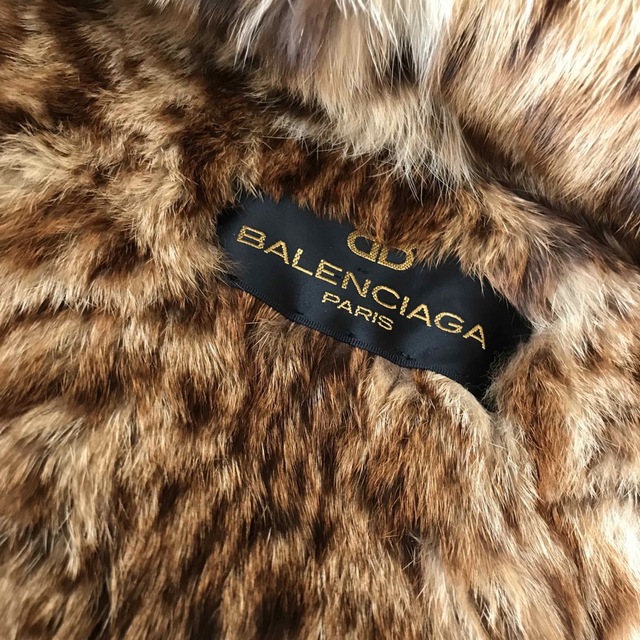 Balenciaga - BALENCIAGA PARIS バレンシアガ リバーシブルレオパード毛皮