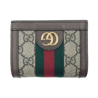 グッチ(Gucci)の〇〇GUCCI グッチ オフィディア シェリーライン GGマーモント ウェブストライプ 二つ折り財布(財布)