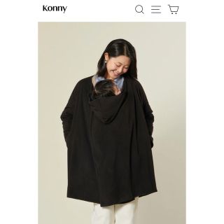 Konny 防寒ケープ　ブラック　長袖　フリーサイズ　コニー(その他)