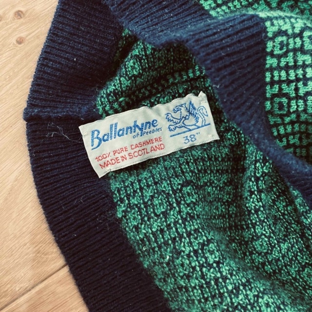 BALLANTYNE CASHMERE(バランタインカシミヤ)のバランタインカシミア　昭和レトロ　セーター　38 レディースのトップス(ニット/セーター)の商品写真