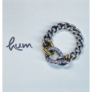 ハム(HUM)のhum(ハム) 750&シルバーダイヤリング(リング(指輪))