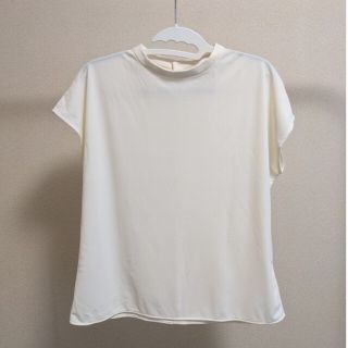 ユニクロ(UNIQLO)のユニクロ クレープジャージースタンドカラーT(半袖)(シャツ/ブラウス(半袖/袖なし))