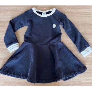 プチバトー(PETIT BATEAU)のプチバトー.紺ワンピース(ワンピース)