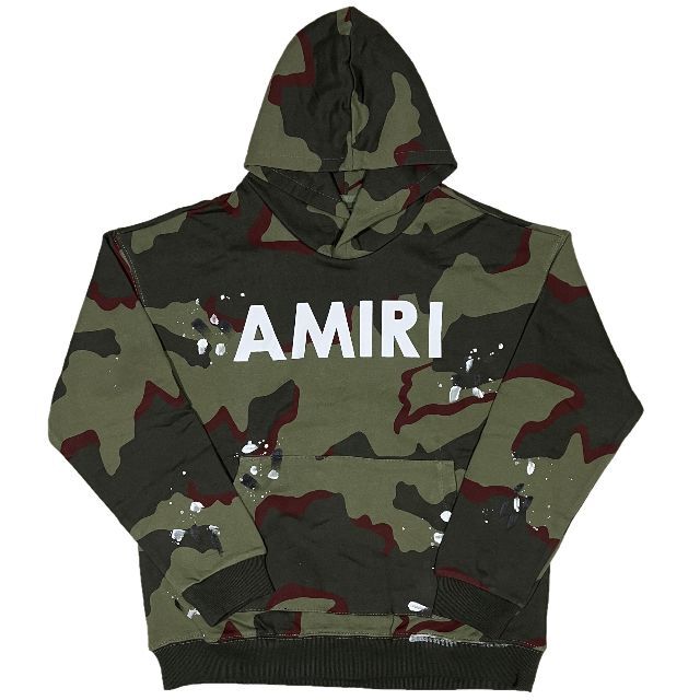 AMIRI アミリ ARMY LOGO 迷彩柄 カモ プルオーバーパーカー XLのサムネイル