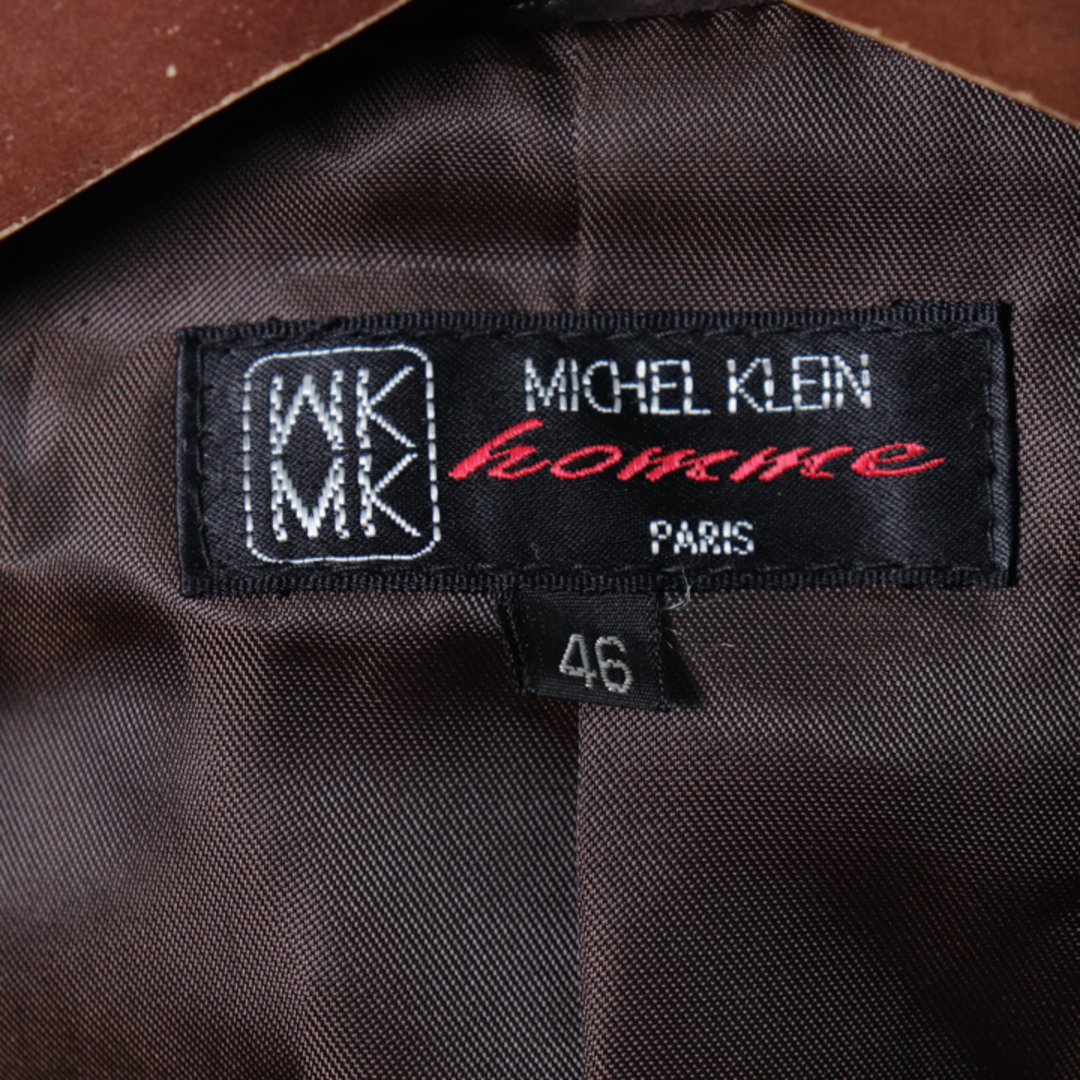 MICHEL KLEIN HOMME(ミッシェルクランオム)のミッシェルクランオム スウェードジャケット スエード レザーコート アウター メンズ 46サイズ ブラウン MICHEL KLEIN HOMME メンズのジャケット/アウター(その他)の商品写真