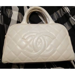 シャネル(CHANEL)の着払い!　本物!　CHANEL　ボストン　シャネル　マトラッセ　　キャビアスキン(ハンドバッグ)