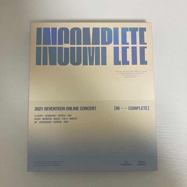 UNIVESEVENTEEN INCOMPLETE Blu-ray ジョシュア ディノ