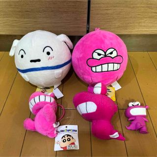 クレヨンシンチャン(クレヨンしんちゃん)の新品タグ　クレヨンしんちゃん　ワニ山さん　シロ　ぬいぐるみ　ボール　5点セット♡(ぬいぐるみ)