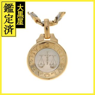 ブルガリ(BVLGARI)のブルガリ パッソドッピオネックレス ホロスコープ　天秤座 (K18) ステンレス(ネックレス)