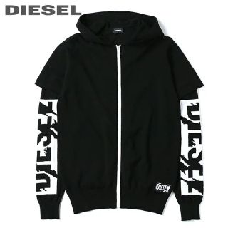 ディーゼル(DIESEL)の3.3万円 DIESELディーゼル レイヤード ジップアップ ニットパーカー(パーカー)