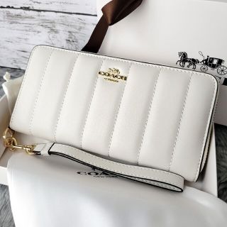 COACH - 【新品未使用】COACH コーチ 長財布 キルティング レザー