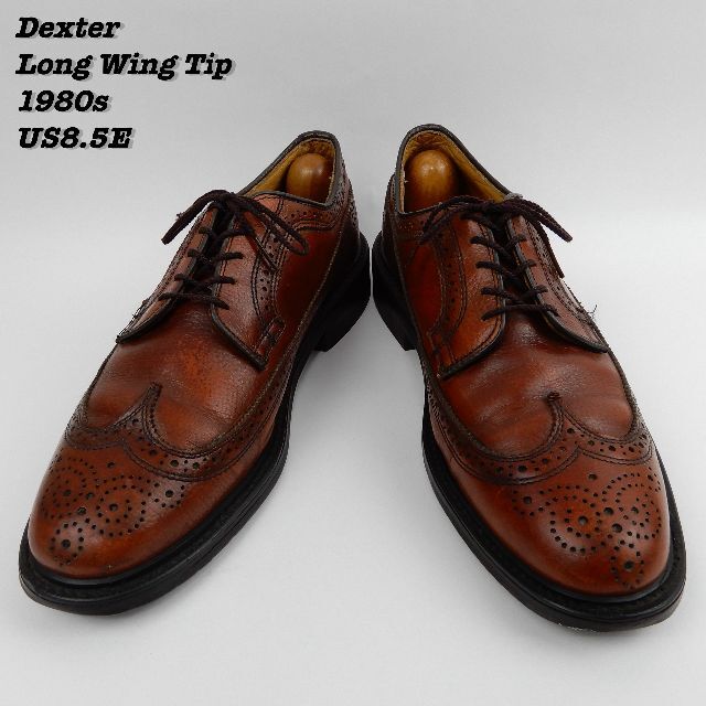 Dexter Long Wing Tip Shoes 1980s US8.5E